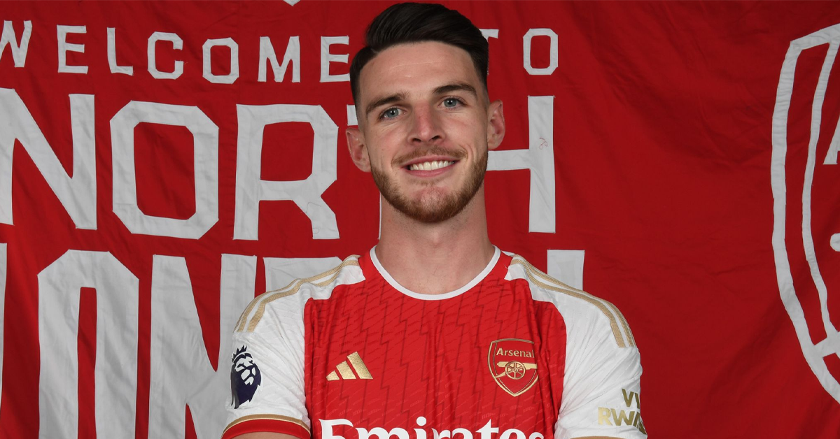 Declan Rice now a Gunner