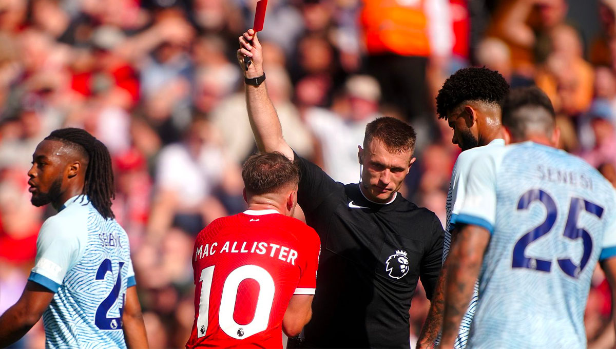 Liverpool’s midfielder, Alexis Mac Allister, has had his red card rescinded on appeal