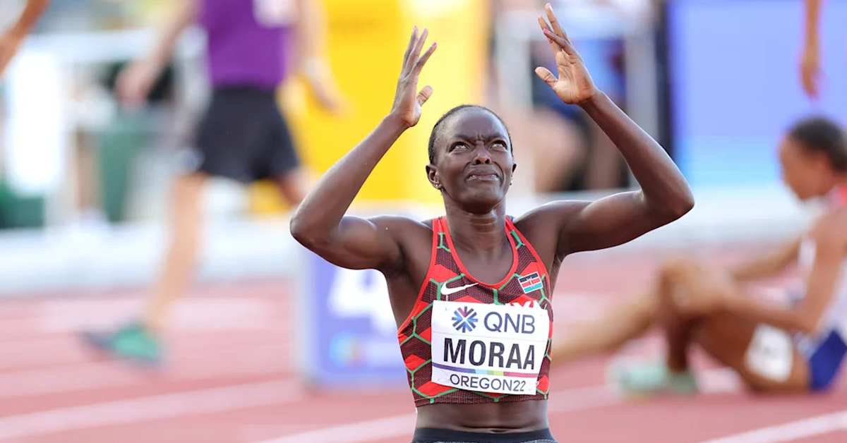 Mary Moraa wins 800m World Title in Budapest