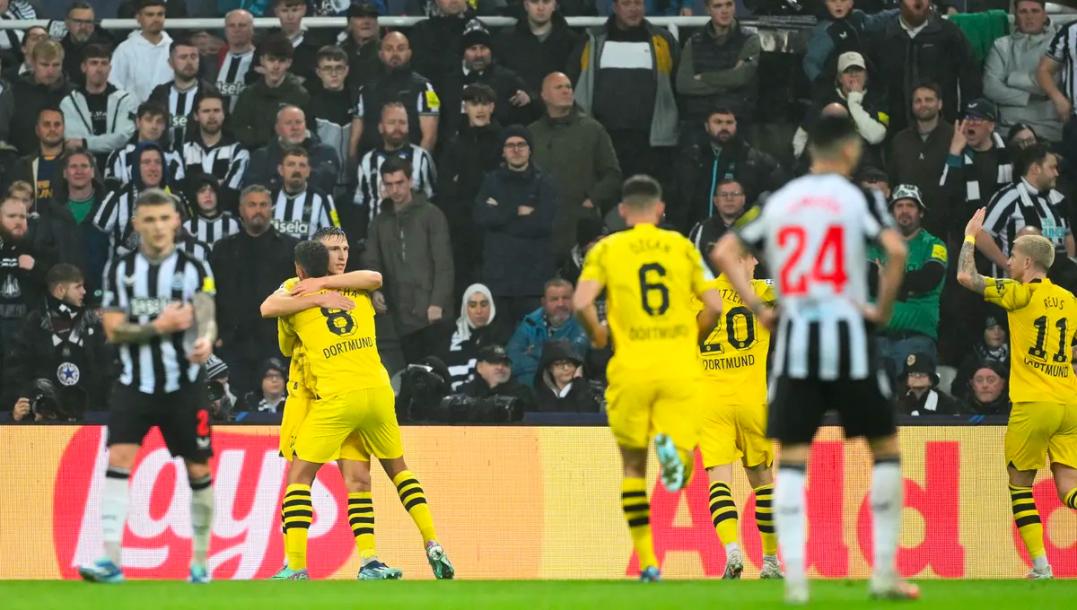 Newcastle suffer their first Champions League defeat