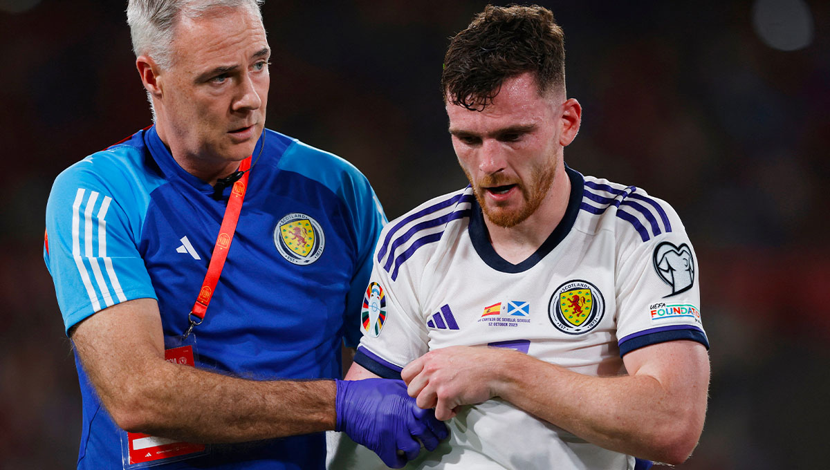 Andy Robertson will return to Liverpool after shoulder injury