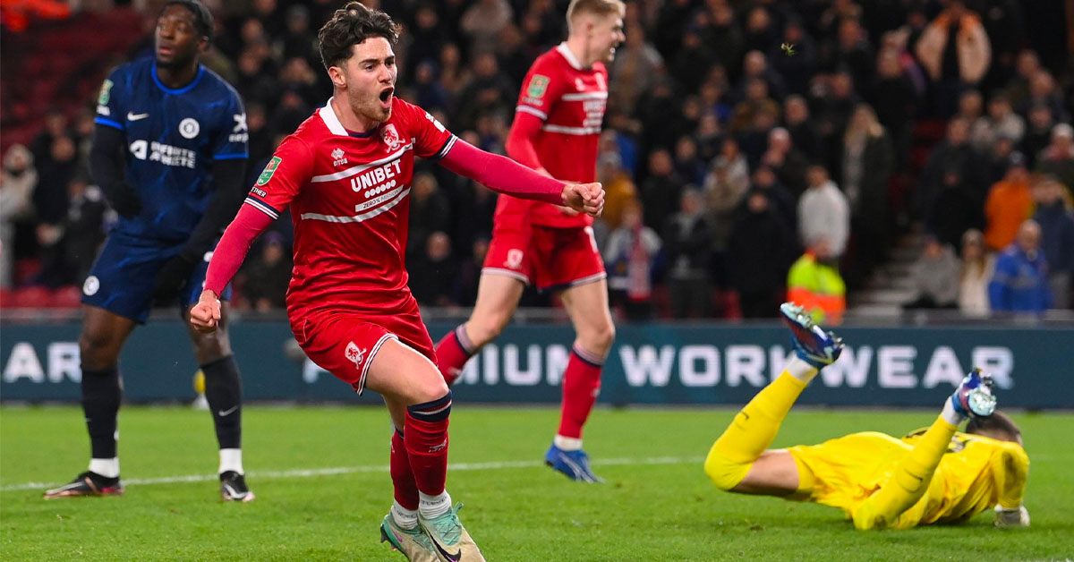 Middlesbrough beat Chelsea in Carabao Cup semi-finals