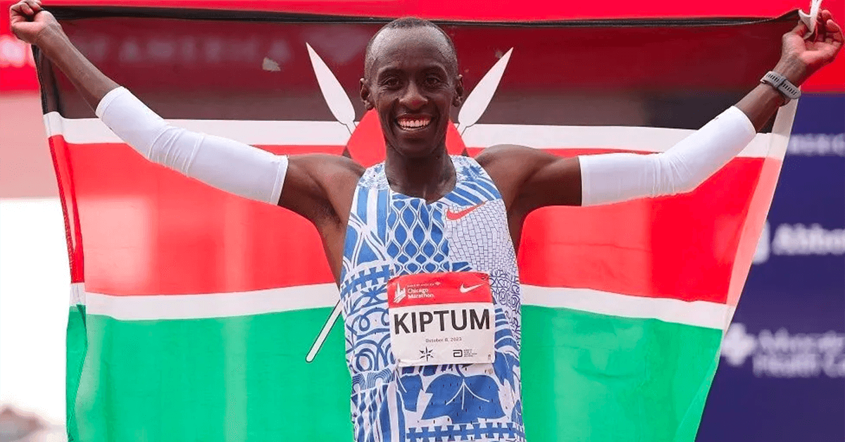 Marathon world record holder Kelvin Kiptum passes in a car crash